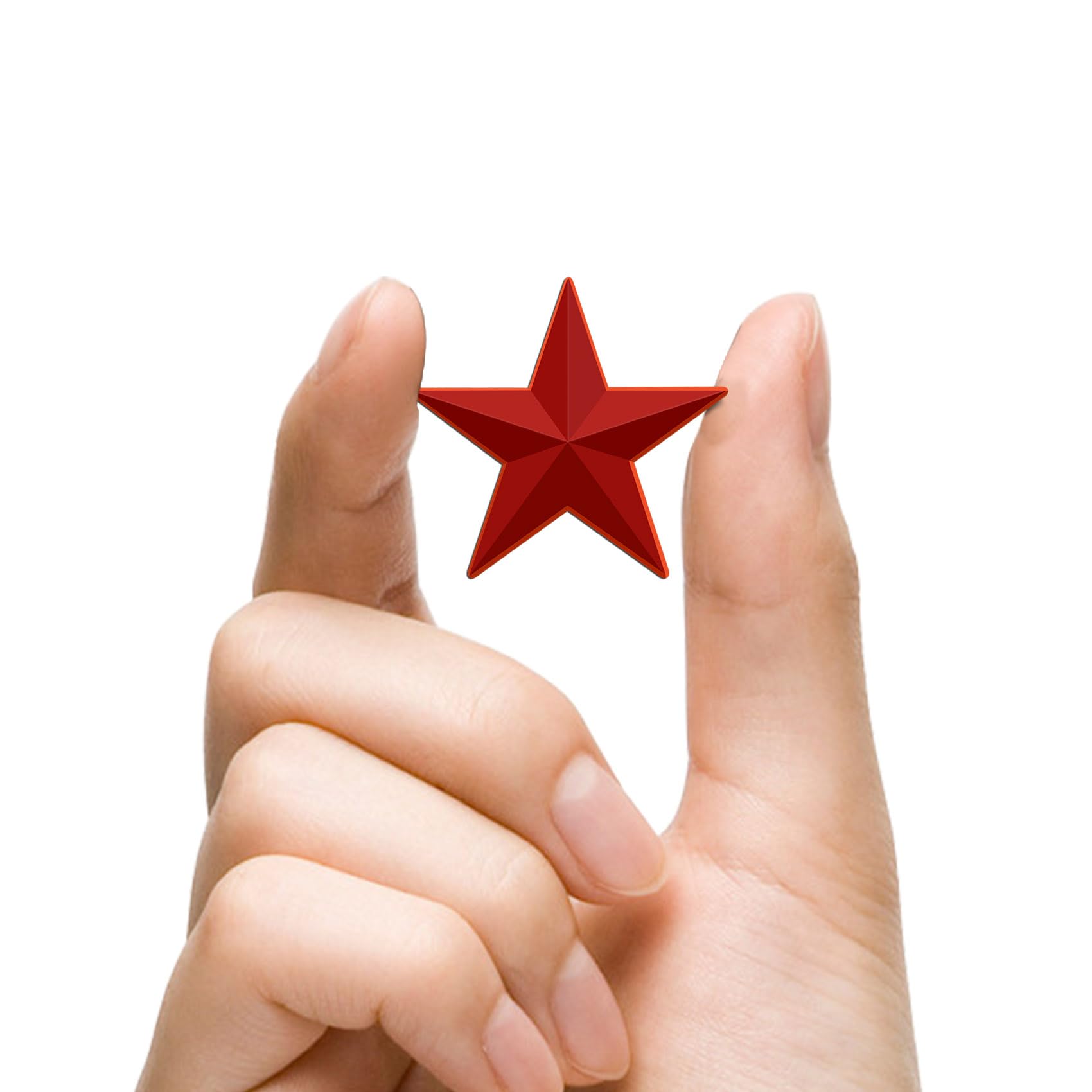 10/20/50/100 Pcak Red Five-Pointed Star Lapel Pins Bulk-Pentacle Pentagram Lapel Pins Badge Souvenir - Image 4