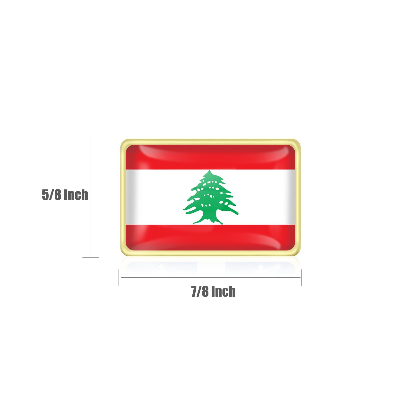 12/24/50/100Pcs Lebanon Flag Lapel Pins Bulk - Metal Lebanese Brooch Badge Souvenir for Men Women Clothes Bags Hats - Image 3