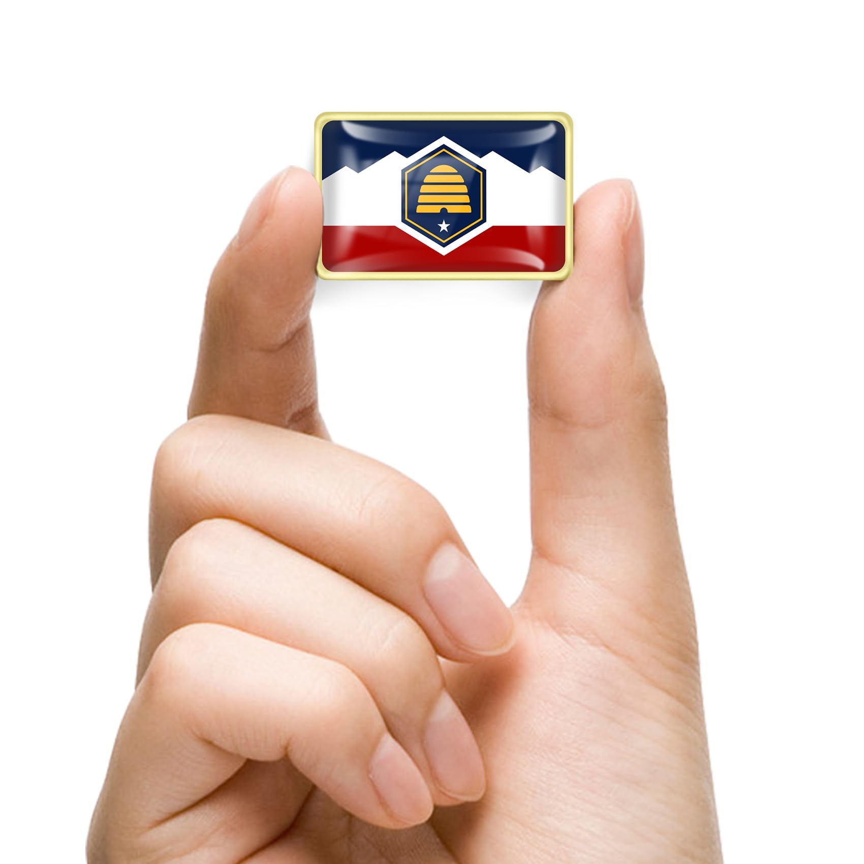 12/24/50/100Pcs Official State of Utah Flag Pins Bulk - Metal US Utahn UT Lapel Pin - Image 4