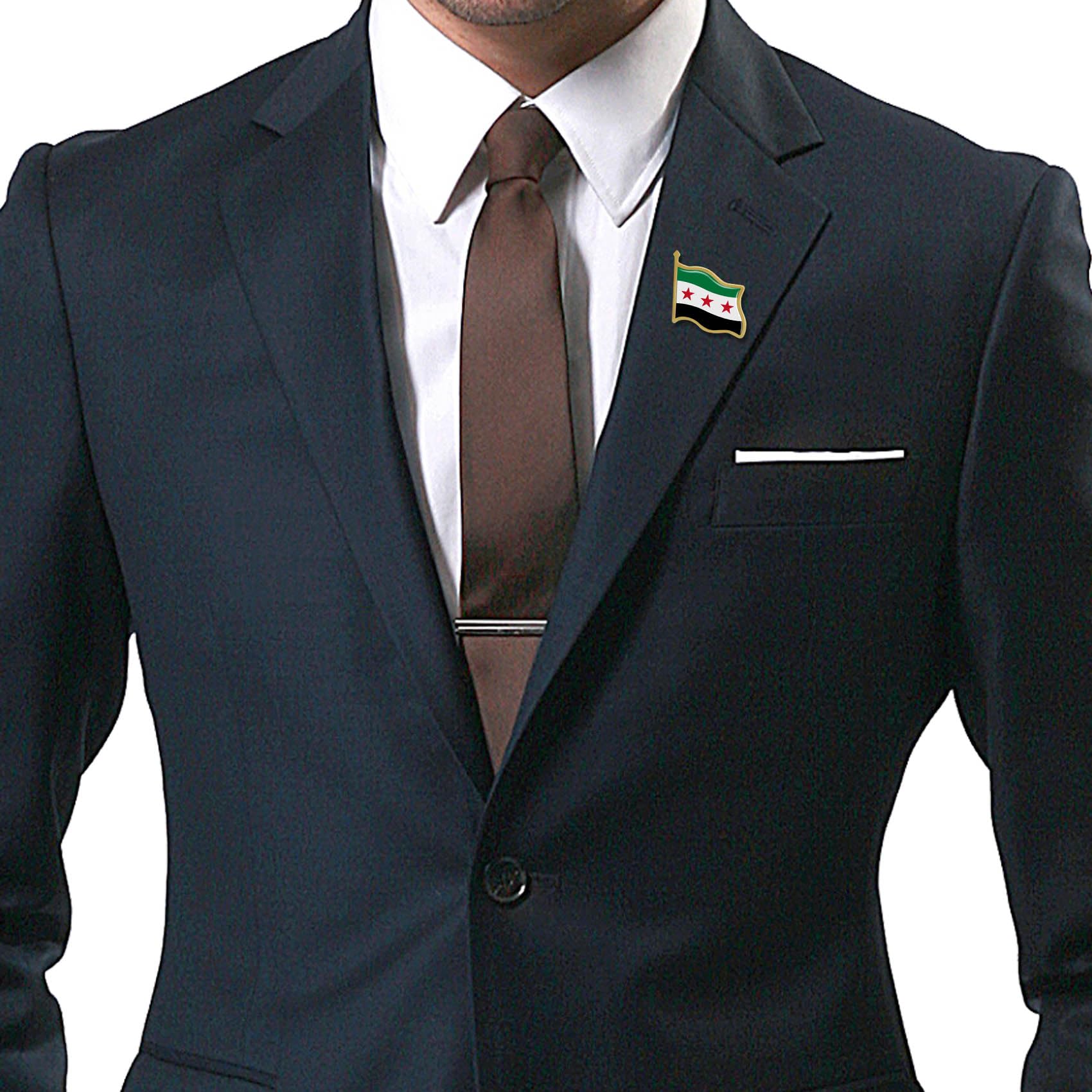 12/24/50/100Pcs Republic of Syria Syrian Arab Flag Lapel Pins Bulk - Metal Free Syrian Army National Lapel Pin - Image 5