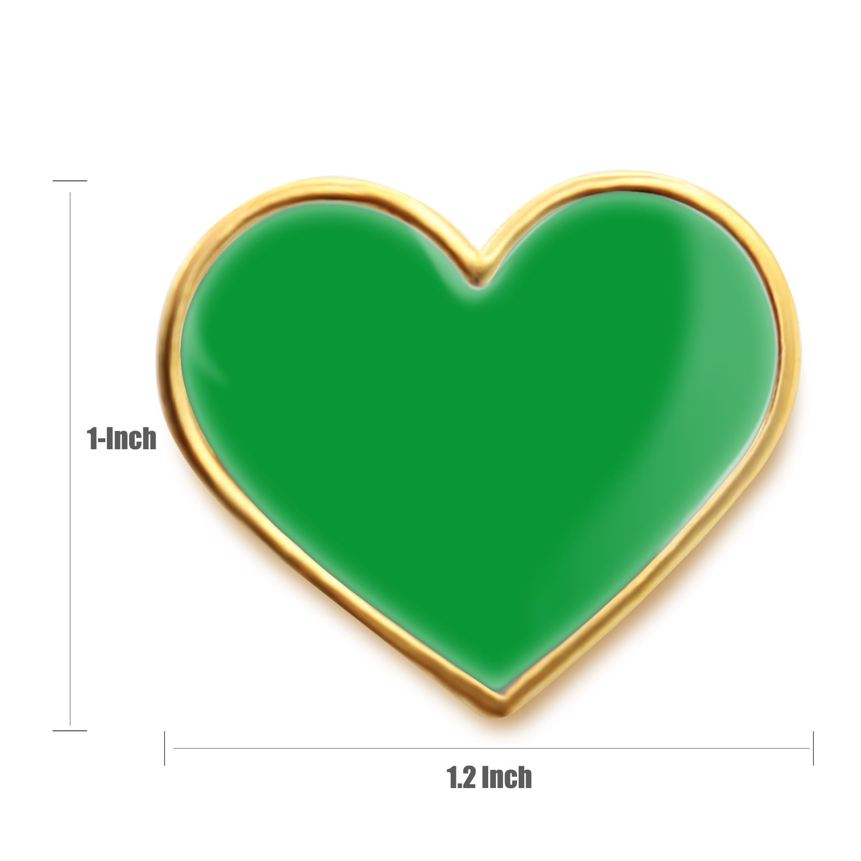 12/25/50/100Pcs Multicolor Heart Love Lapel Pins Bulk - Metal Heart Health Brooch Badge For Men Women Clothes Bags Hats - Image 3