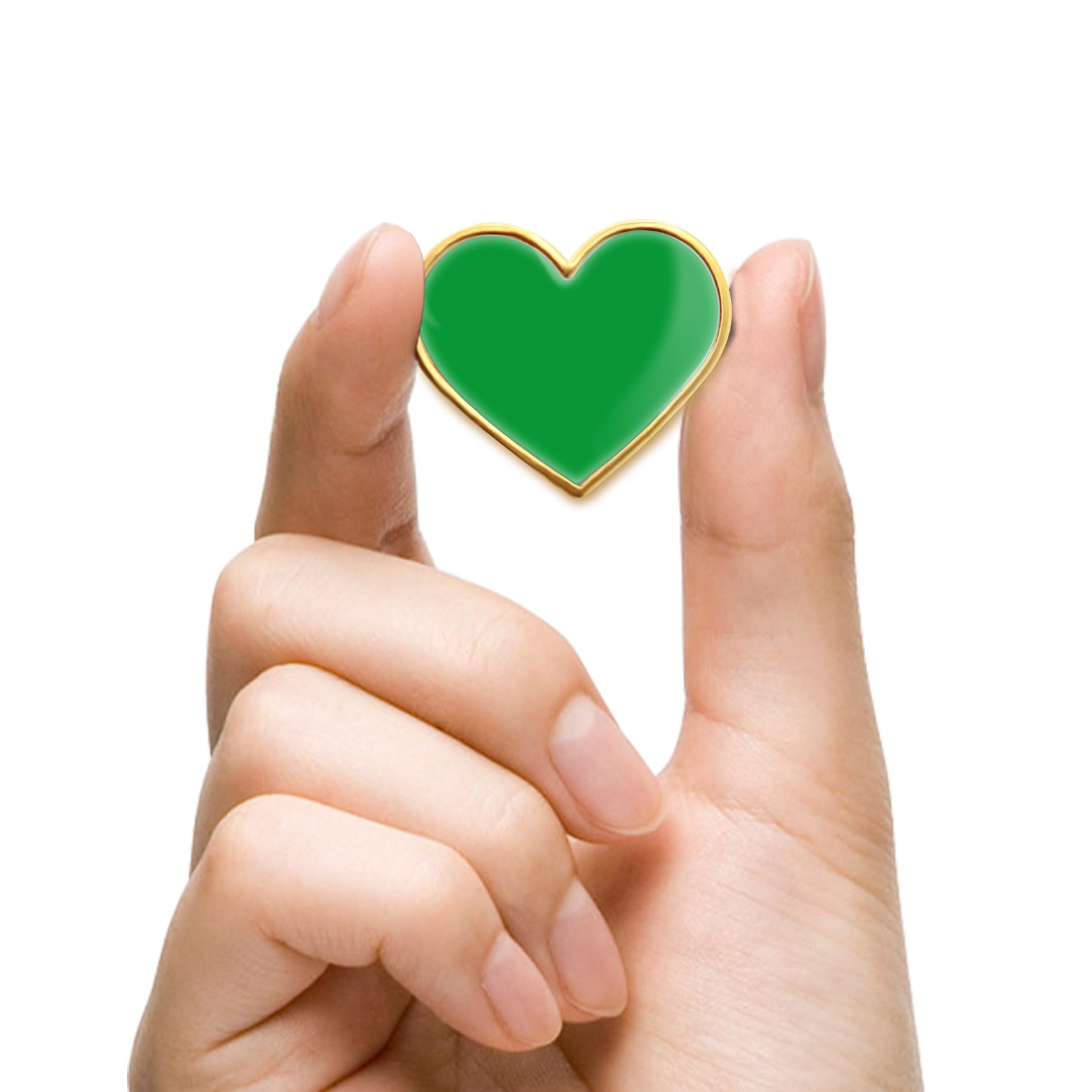 12/25/50/100Pcs Multicolor Heart Love Lapel Pins Bulk - Metal Heart Health Brooch Badge For Men Women Clothes Bags Hats - Image 4