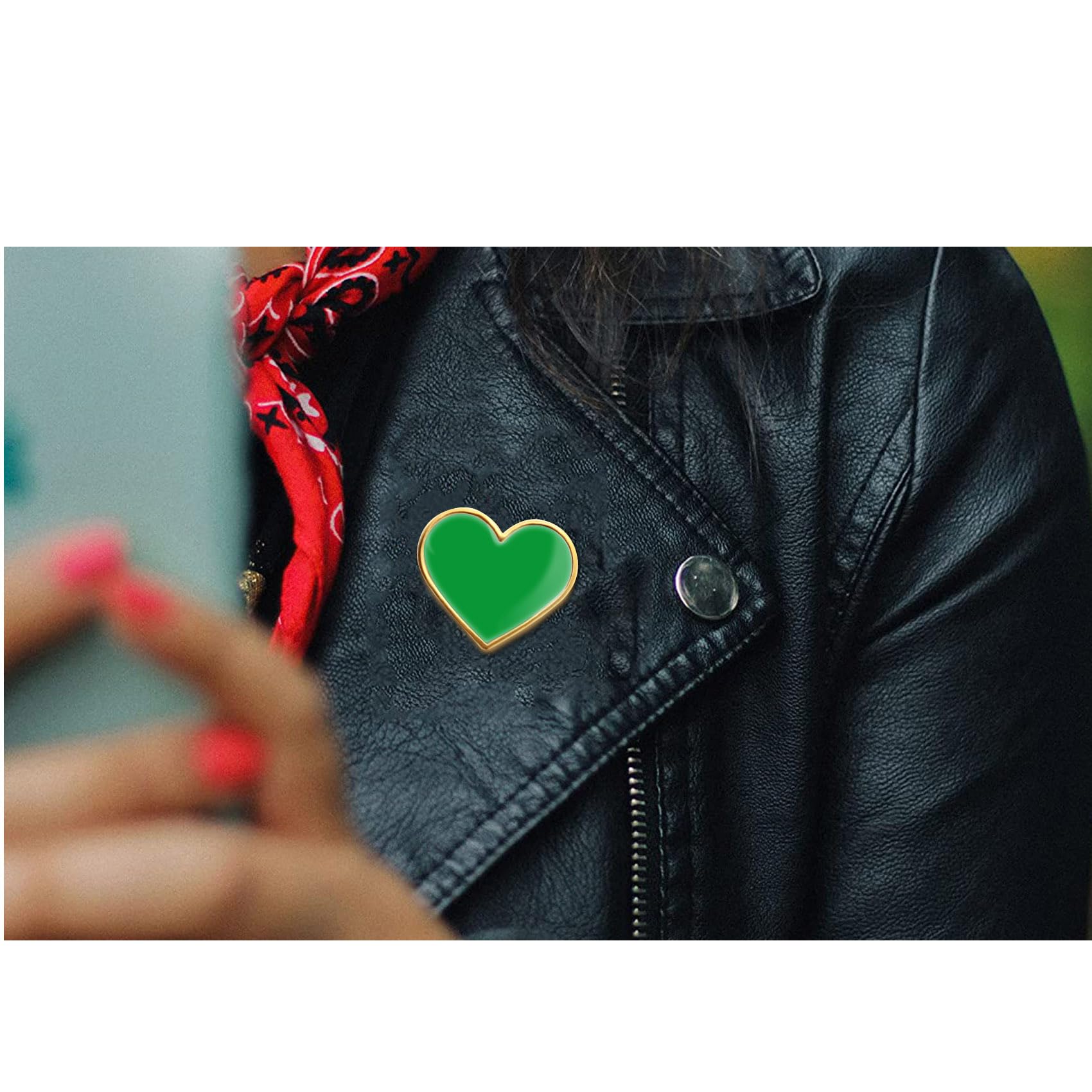 12/25/50/100Pcs Multicolor Heart Love Lapel Pins Bulk - Metal Heart Health Brooch Badge For Men Women Clothes Bags Hats - Image 5