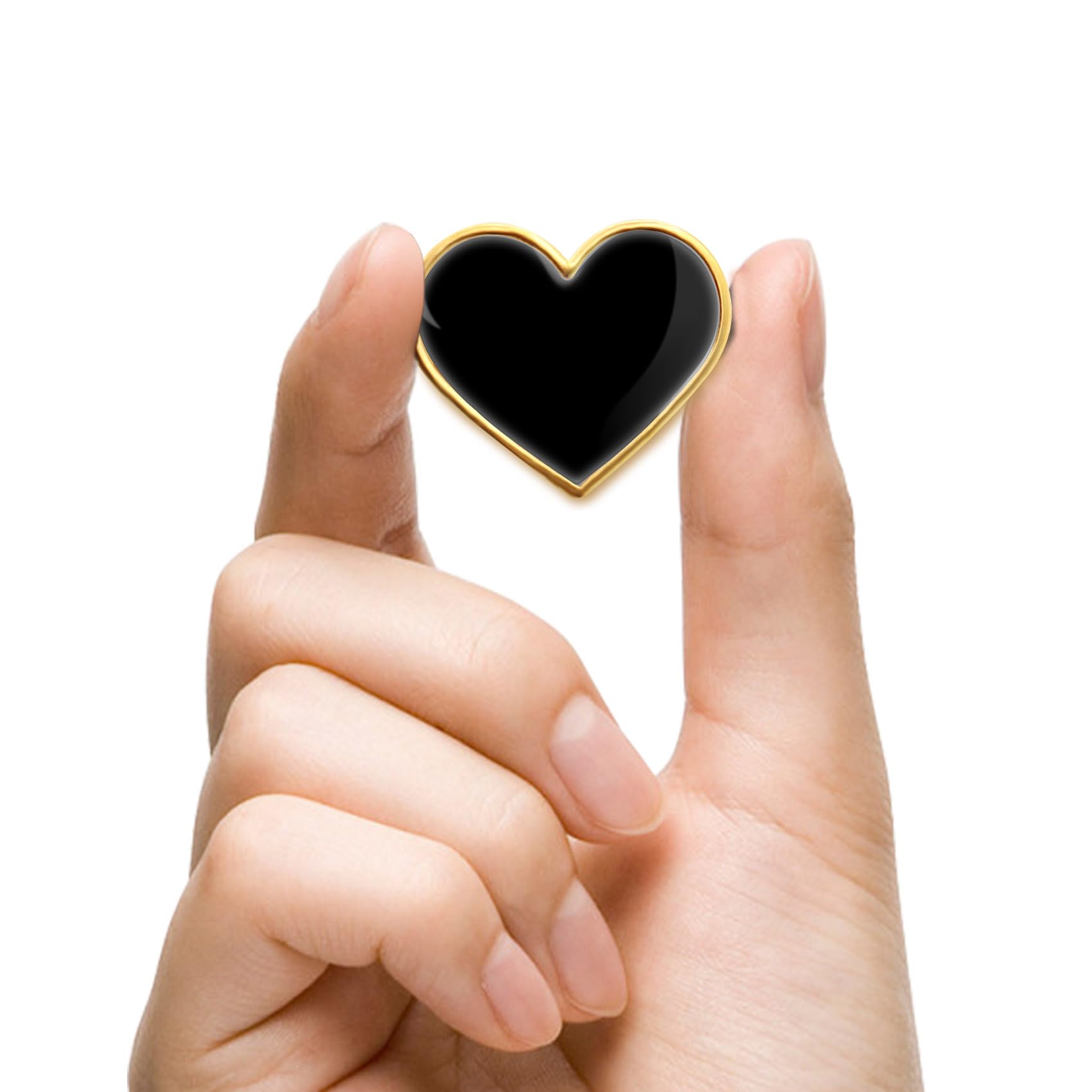 12/25/50/100Pcs Multicolor Heart Love Lapel Pins Bulk - Metal Heart Health Brooch Badge For Men Women Clothes Bags Hats - Image 4