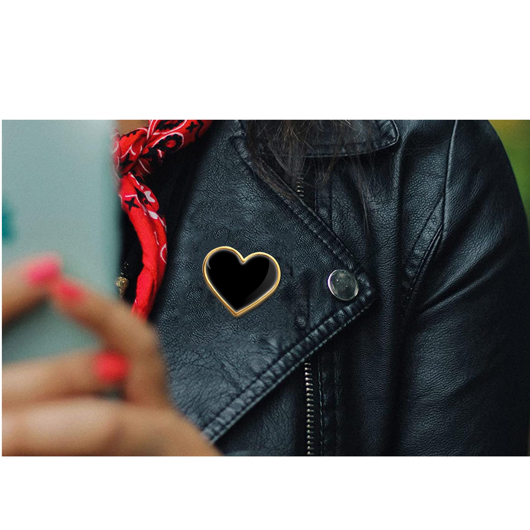 12/25/50/100Pcs Multicolor Heart Love Lapel Pins Bulk - Metal Heart Health Brooch Badge For Men Women Clothes Bags Hats - Image 5