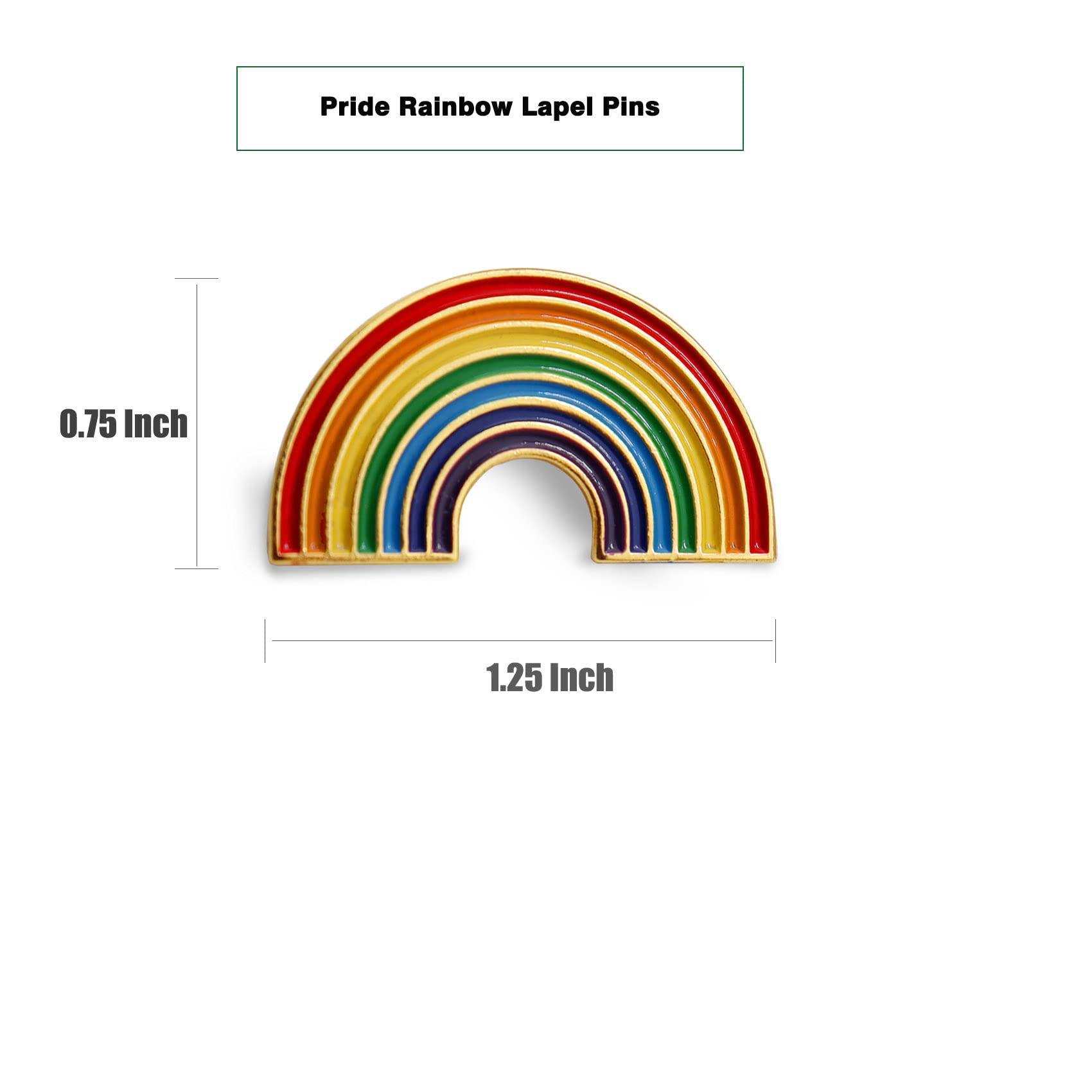 12/50/100 Pcs Enamel Pride Rainbow Lapel Pins Bulk-Supports LGBT Progress Gay Brooch Badge for Men Women Clothes Bags Hats - Image 4
