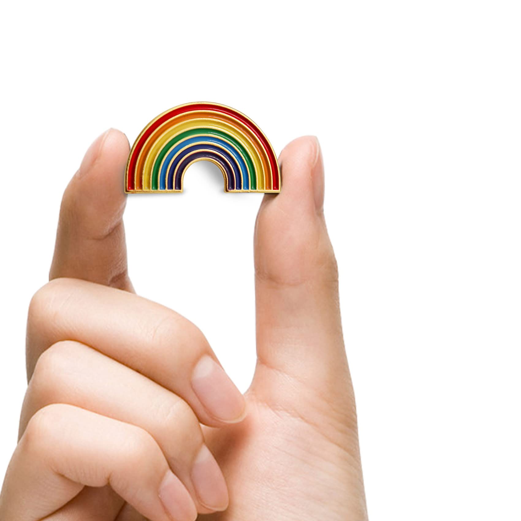 12/50/100 Pcs Enamel Pride Rainbow Lapel Pins Bulk-Supports LGBT Progress Gay Brooch Badge for Men Women Clothes Bags Hats - Image 5