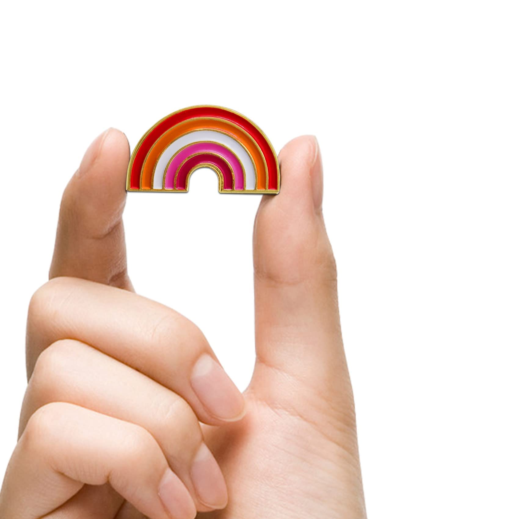 2/12/50/100Pcs Enamel Les Sunset Lesbian Pride Rainbow Lapel Pins Bulk-Supports LGBT Progress Gay Brooch Badge for Men Women Clothes Bags Hats - Image 3