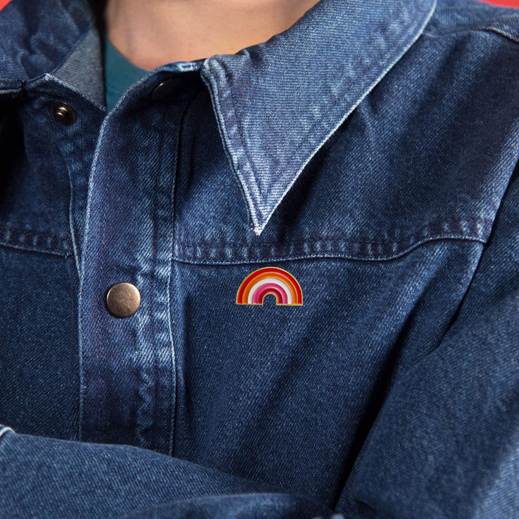 2/12/50/100Pcs Enamel Les Sunset Lesbian Pride Rainbow Lapel Pins Bulk-Supports LGBT Progress Gay Brooch Badge for Men Women Clothes Bags Hats - Image 5