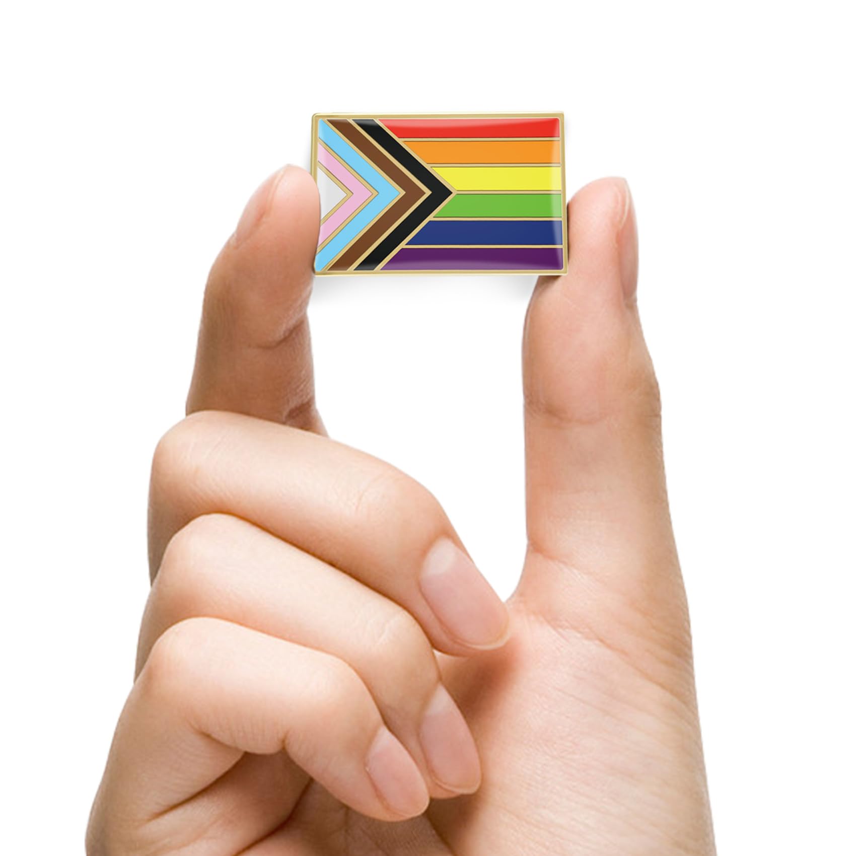 2/12/50/100Pcs Enamel Progress Pride Lapel Pins Bulk- LGBT Transgender Rainbow Lesbian Bisexual Gay Progressive Pin Brooch Badge for Men Women Clothes Bags Hats - Image 4