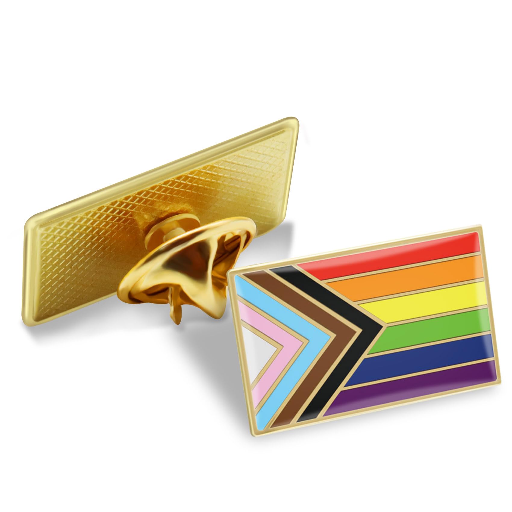2/12/50/100Pcs Enamel Progress Pride Lapel Pins Bulk- LGBT Transgender Rainbow Lesbian Bisexual Gay Progressive Pin Brooch Badge for Men Women Clothes Bags Hats - Image 6