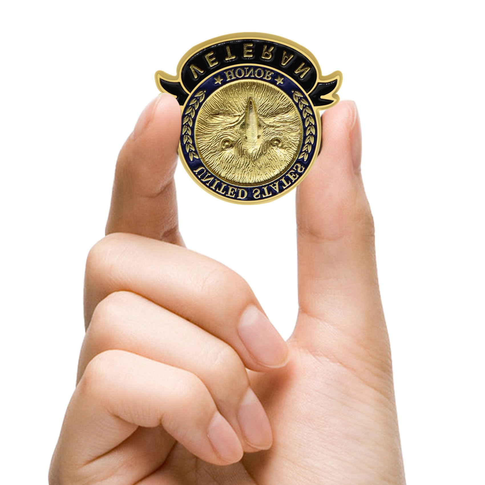 6/12/50/100 Pcs US Veteran Pins– Patriotic American Flag Veterans Day Eagle Lapel pin Badge Brooch Memorial Day Military Patriotic Decorations Gifts - Image 3