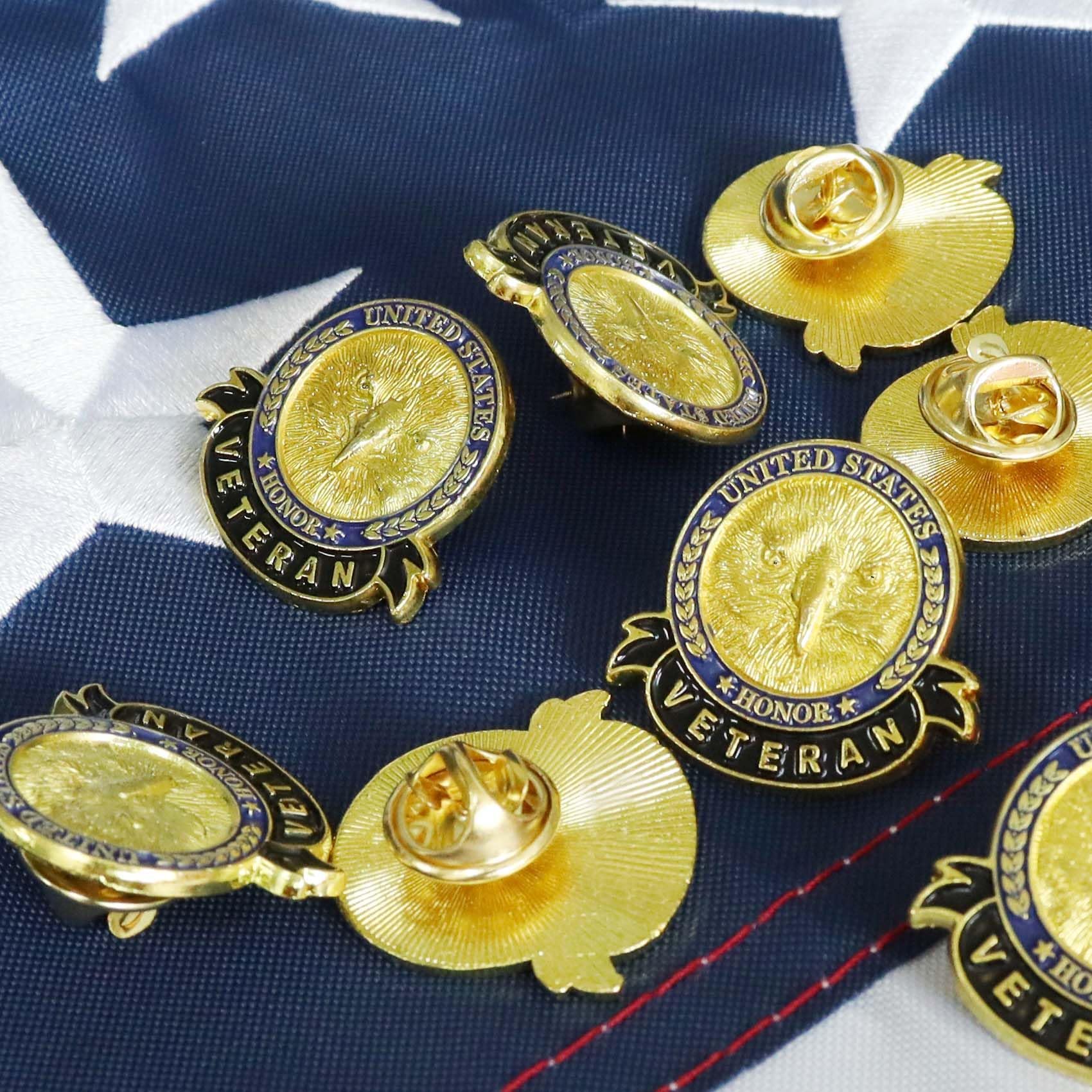 6/12/50/100 Pcs US Veteran Pins– Patriotic American Flag Veterans Day Eagle Lapel pin Badge Brooch Memorial Day Military Patriotic Decorations Gifts - Image 7