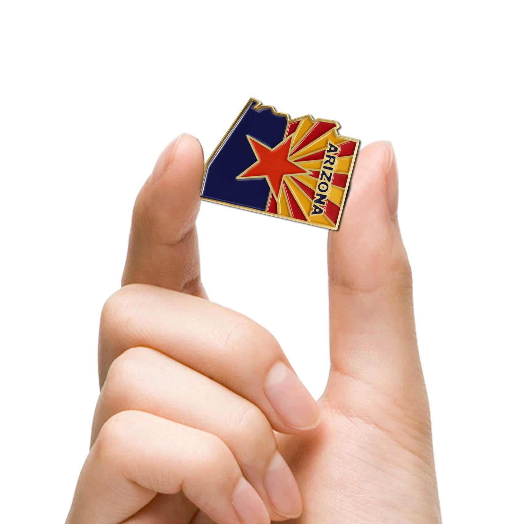 6/12/50/100Pcs Arizona Lapel Pins Bulk - Metal AZ Souvenir for Men Women Clothes Bags Hats Easter Day - Image 4