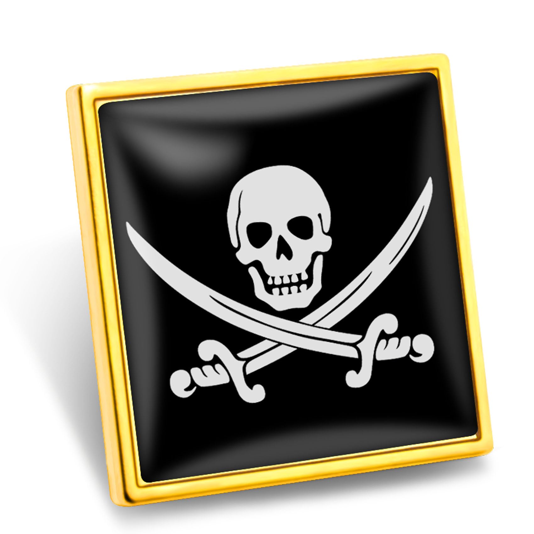 6/12/50/100Pcs Pirate Flag Lapel Pins Bulk - Metal Jolly Roger Brooch Badge Souvenir for Men Women Clothes Bags Hats - Image 3