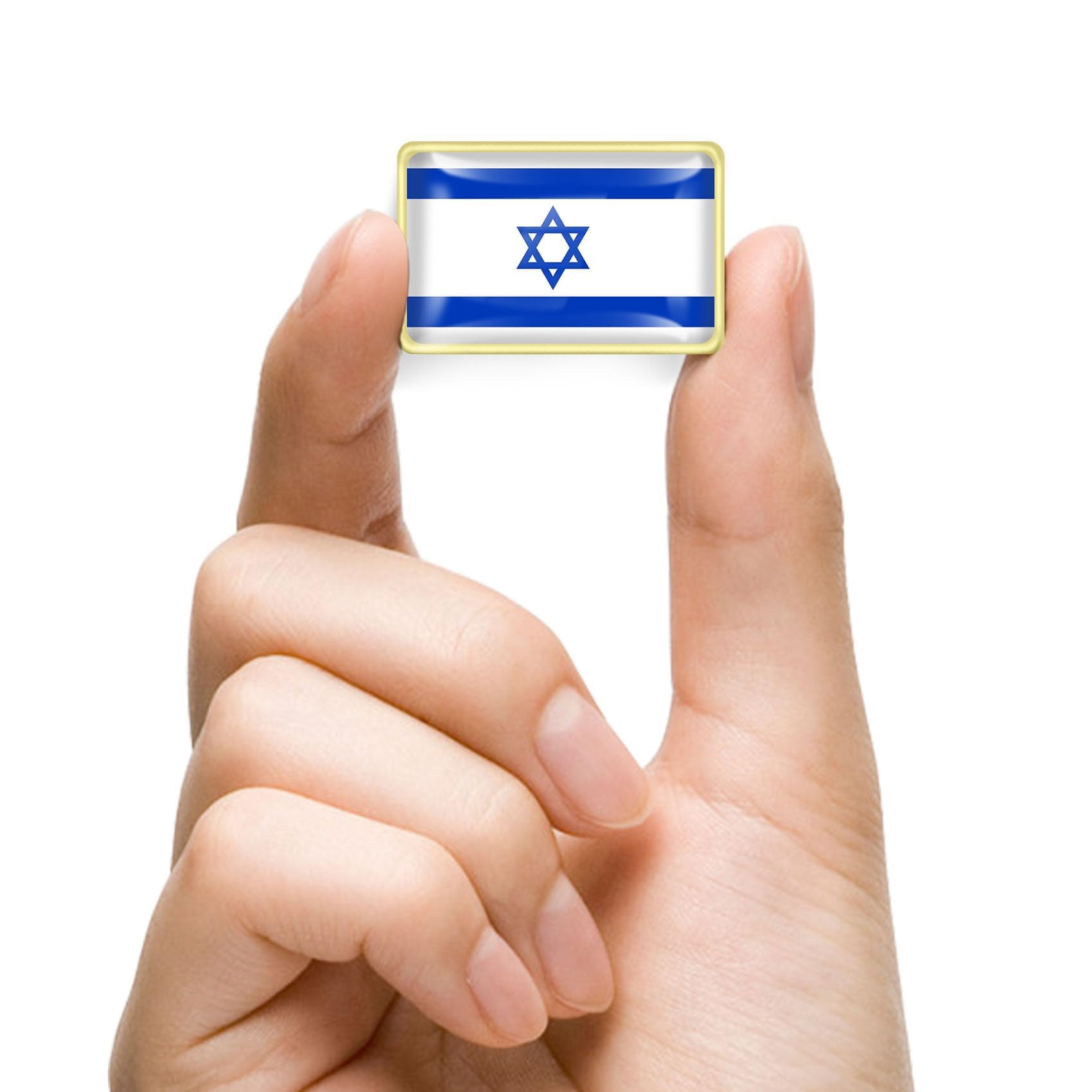 Pack of 20/50/100 Official Jewish Israel Flag Lapel Pins Bulk - Metal Israeli Brooch Badge Souvenir for Men Women Clothes Bags Hats - Image 3