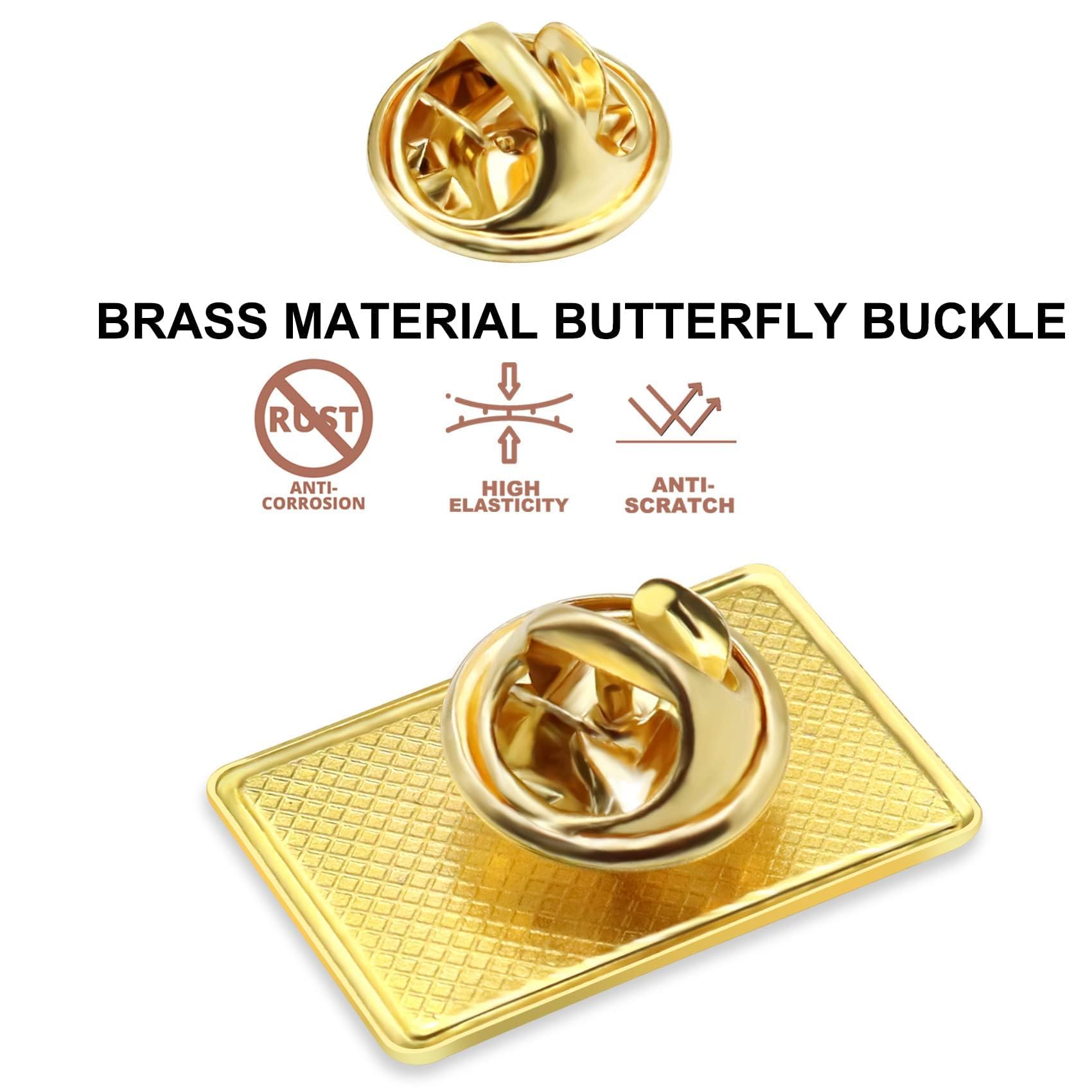 Pack of 20/50/100 Official Jewish Israel Flag Lapel Pins Bulk - Metal Israeli Brooch Badge Souvenir for Men Women Clothes Bags Hats - Image 4