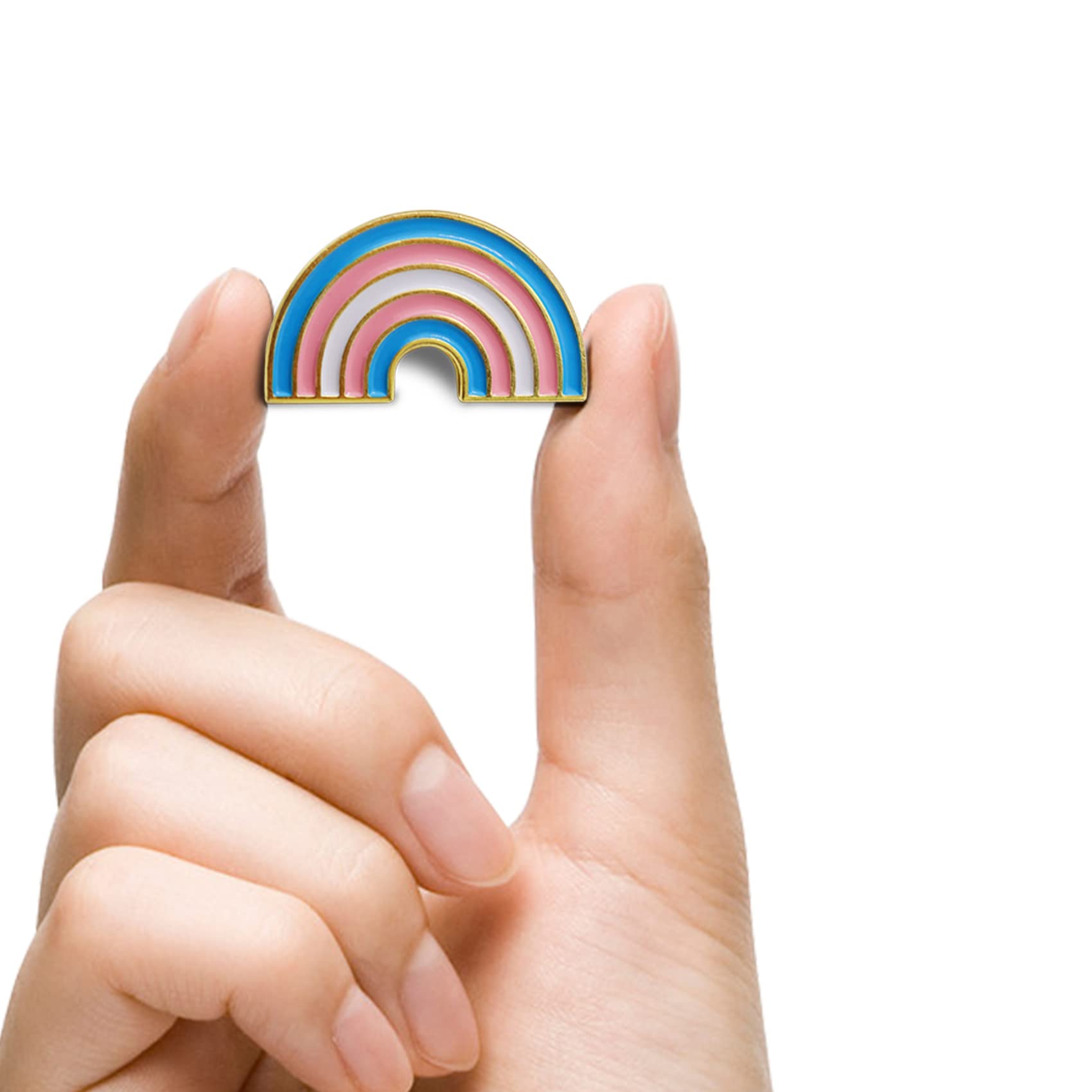 Pack of 6/12/50/100 Enamel Transgender Trans Pride Rainbow Lapel Pins Bulk-Supports LGBT Progress Gay Brooch Badge for Men Women Clothes Bags Hats - Image 4