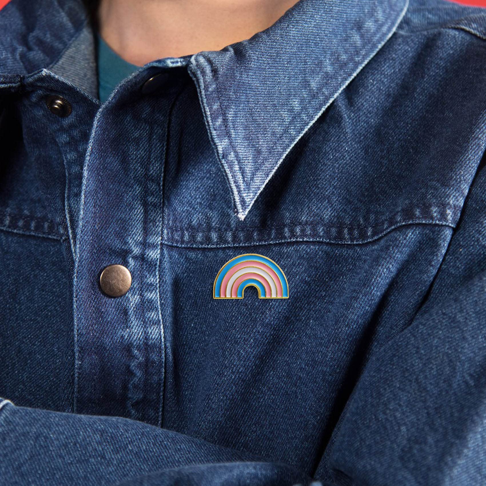 Pack of 6/12/50/100 Enamel Transgender Trans Pride Rainbow Lapel Pins Bulk-Supports LGBT Progress Gay Brooch Badge for Men Women Clothes Bags Hats - Image 5